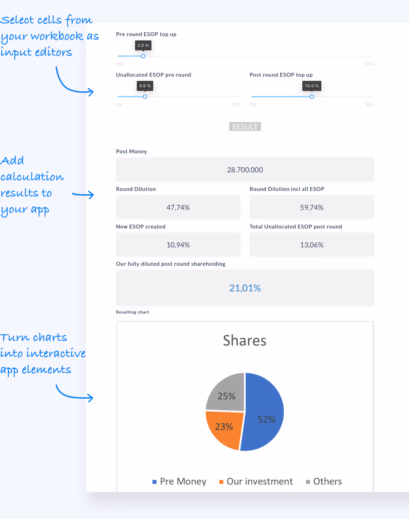 Calculation apps